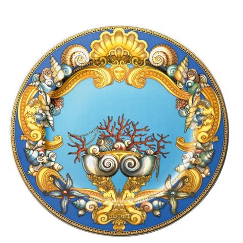 versace platzteller 30 cm les tresors de la me|Versace x Rosenthal Les Tresors De La Mer 30 cm Square Plate.